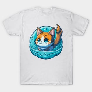 Water Elemental Cat T-Shirt